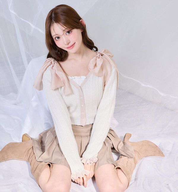  「配色カーディガン」|ニット・セーター|