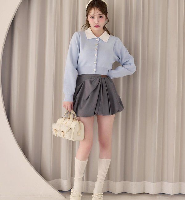  「配色襟付きニット」|ニット・セーター|