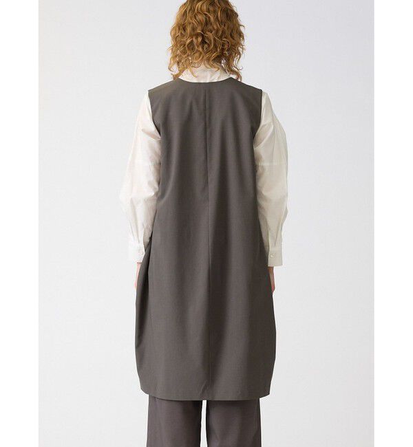 mizuiro ind「mizuiro ind フロントフライコクーンジレ」|ベスト・ジレ|