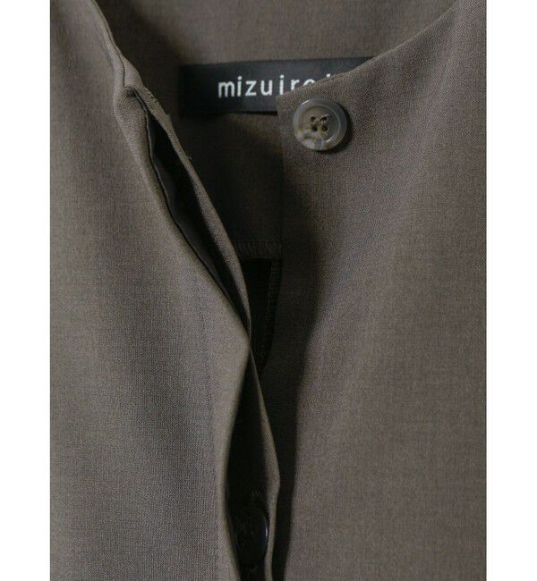 mizuiro ind「mizuiro ind フロントフライコクーンジレ」|ベスト・ジレ|