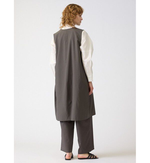 mizuiro ind「mizuiro ind フロントフライコクーンジレ」|ベスト・ジレ|