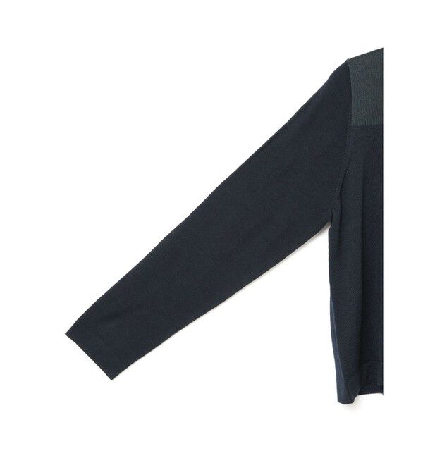 mizuiro ind「mizuiro ind シアーヨークプルオーバー」|ニット・セーター|