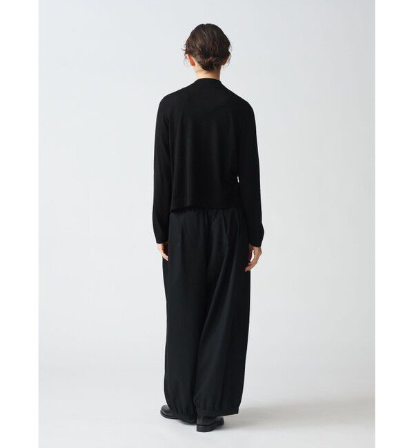 mizuiro ind「mizuiro ind シアーヨークプルオーバー」|ニット・セーター|