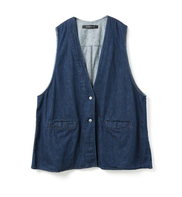 mizuiro ind「mizuiro ind デニムベスト」|ベスト・ジレ|