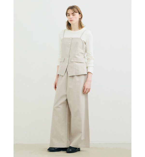 MARMARMAR「MARMARMAR リネン混ビスチェ風ベスト」|ベスト・ジレ|