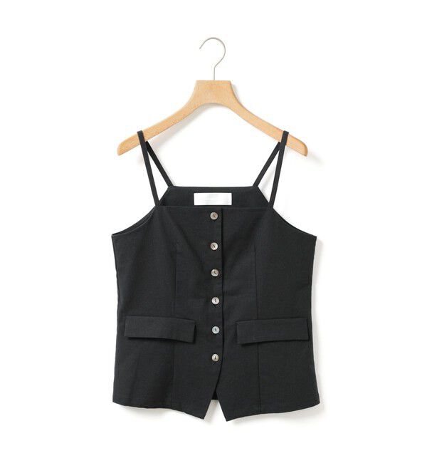 MARMARMAR「MARMARMAR リネン混ビスチェ風ベスト」|ベスト・ジレ|ブラック