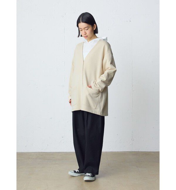 MidiUmi「MidiUmi HOMEスウェットワイドカーディガン」|カーディガン|