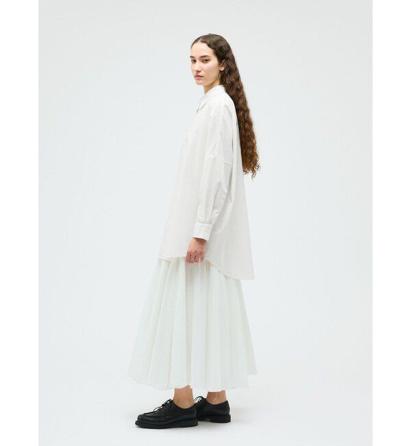 mizuiro ind「mizuiro ind T/Cシアーワイドシャツ」|シャツ・ブラウス|