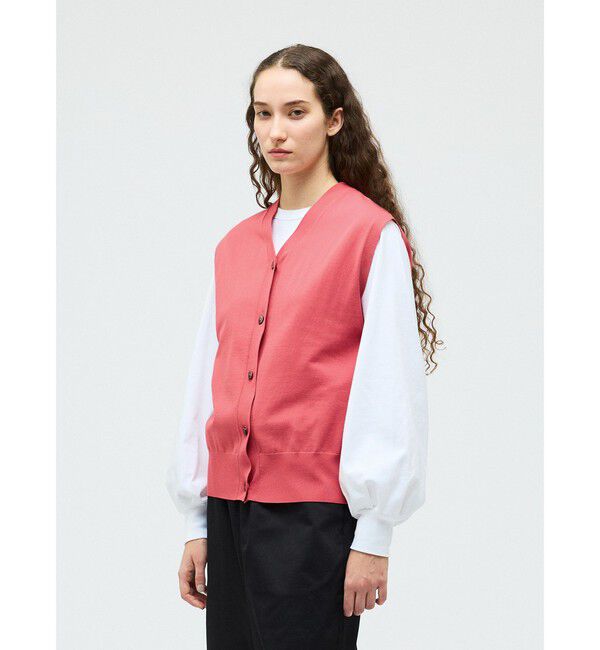 mizuiro ind「mizuiro ind Vネックベスト」|ベスト・ジレ|