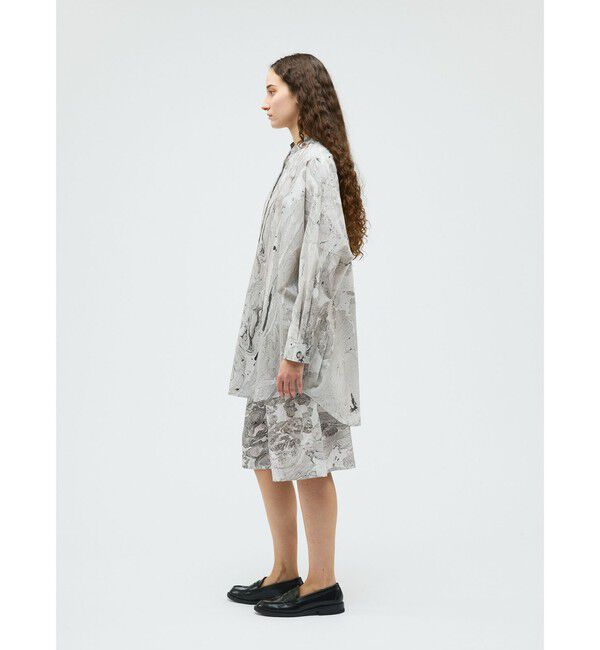 mizuiro ind「mizuiro ind マーブルプリントチュニックワンピース」|ワンピース|