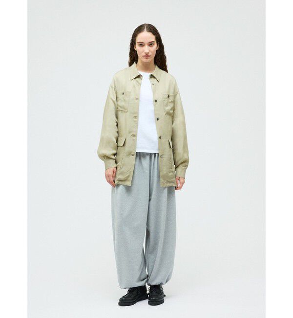 mizuiro ind「mizuiro ind キュプラフィールドシャツジャケット」|テーラードジャケット|