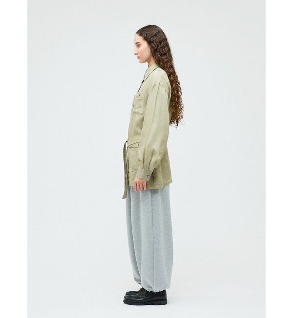 mizuiro ind「mizuiro ind キュプラフィールドシャツジャケット」|テーラードジャケット|