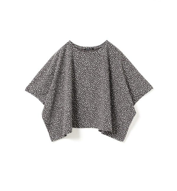 mizuiro ind「mizuiro ind プリントワイドプルオーバー」|Tシャツ・カットソー|グレー