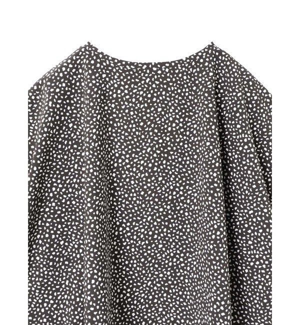 mizuiro ind「mizuiro ind プリントワイドプルオーバー」|Tシャツ・カットソー|