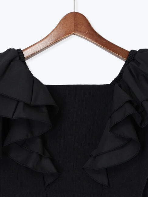 Te chichi「ラッフルフリルドッキングトップス」|Tシャツ・カットソー|