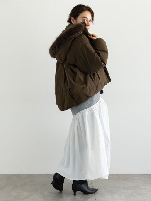 Te chichi「【宮本茉由着用】フードショートダウンジャケット」|その他|