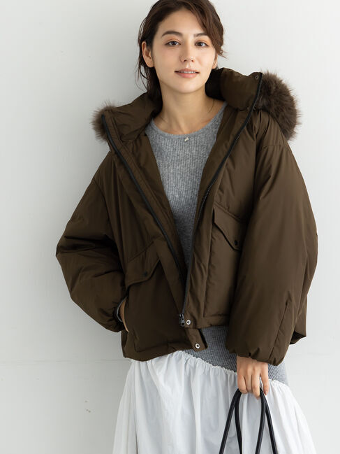 Te chichi「【宮本茉由着用】フードショートダウンジャケット」|その他|