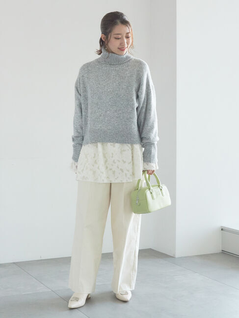 Te chichi「【宮本茉由着用】前後2WAYネックデザインプルオーバー」|ニット・セーター|