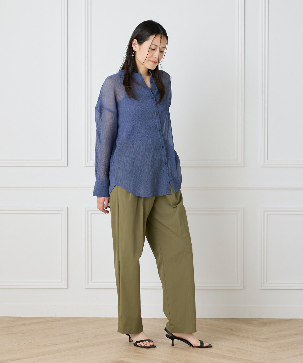 DAY by DAY it&rsquo;s international「シアー楊柳オーバーサイズシャツ」|シャツ・ブラウス|