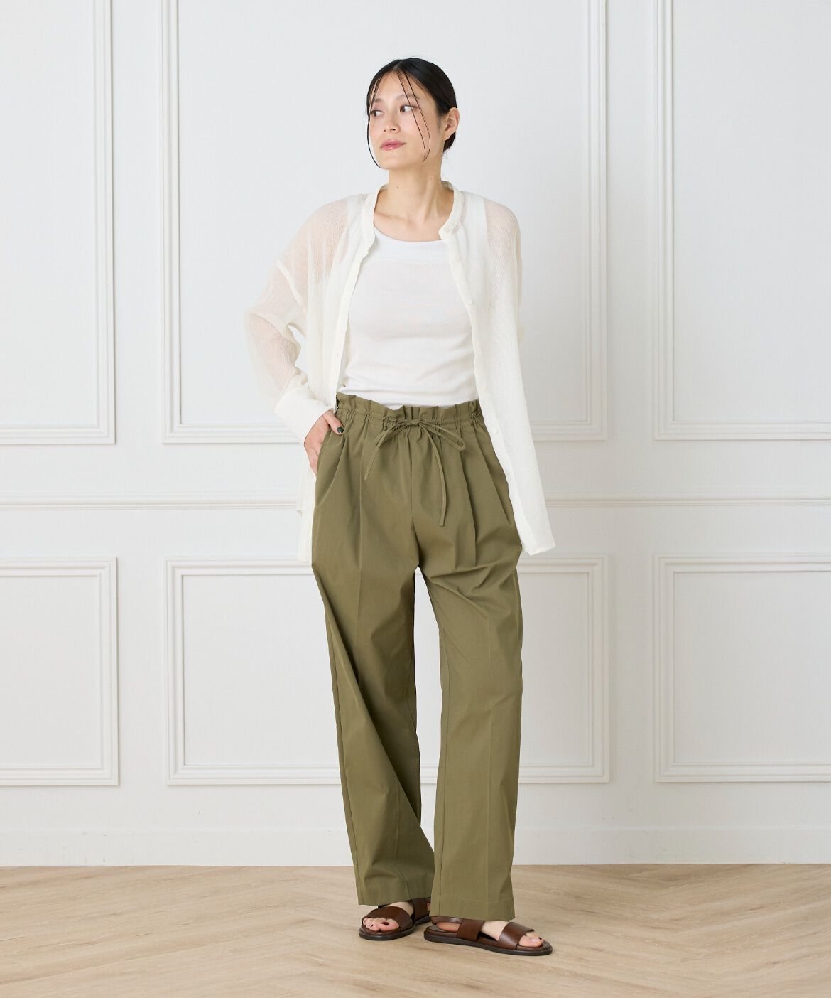 DAY by DAY it&rsquo;s international「シアー楊柳オーバーサイズシャツ」|シャツ・ブラウス|