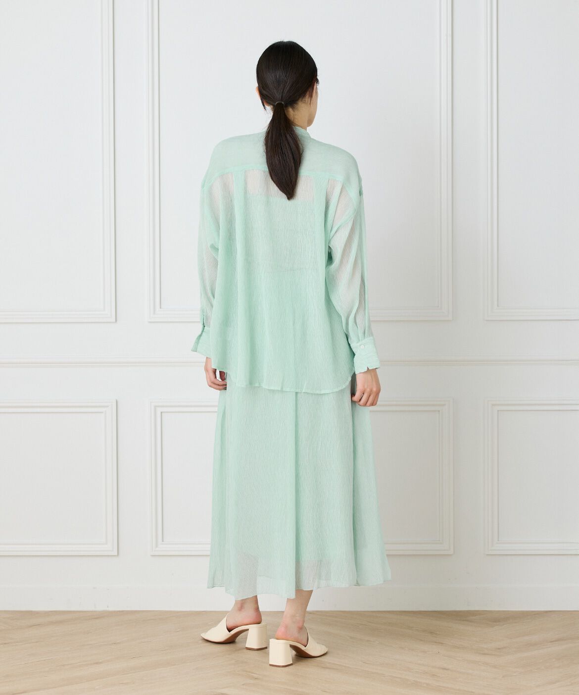 DAY by DAY it&rsquo;s international「シアー楊柳オーバーサイズシャツ」|シャツ・ブラウス|