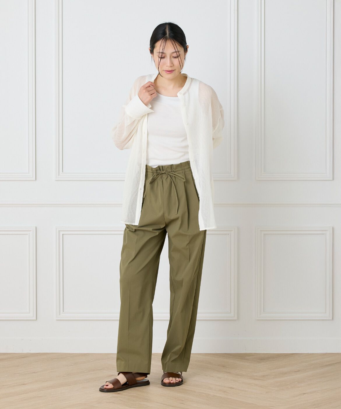 DAY by DAY it&rsquo;s international「シアー楊柳オーバーサイズシャツ」|シャツ・ブラウス|