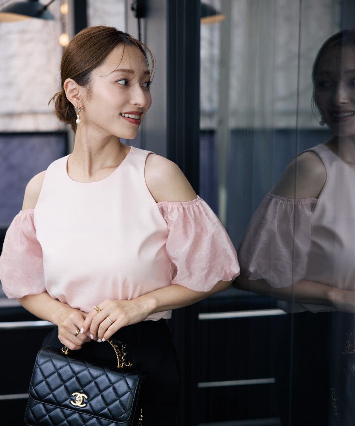 Maglie le cassetto「《M Maglie le cassetto&times;吉田理紗》ハーフスリーブヘルシーカットソー」|Tシャツ・カットソー|