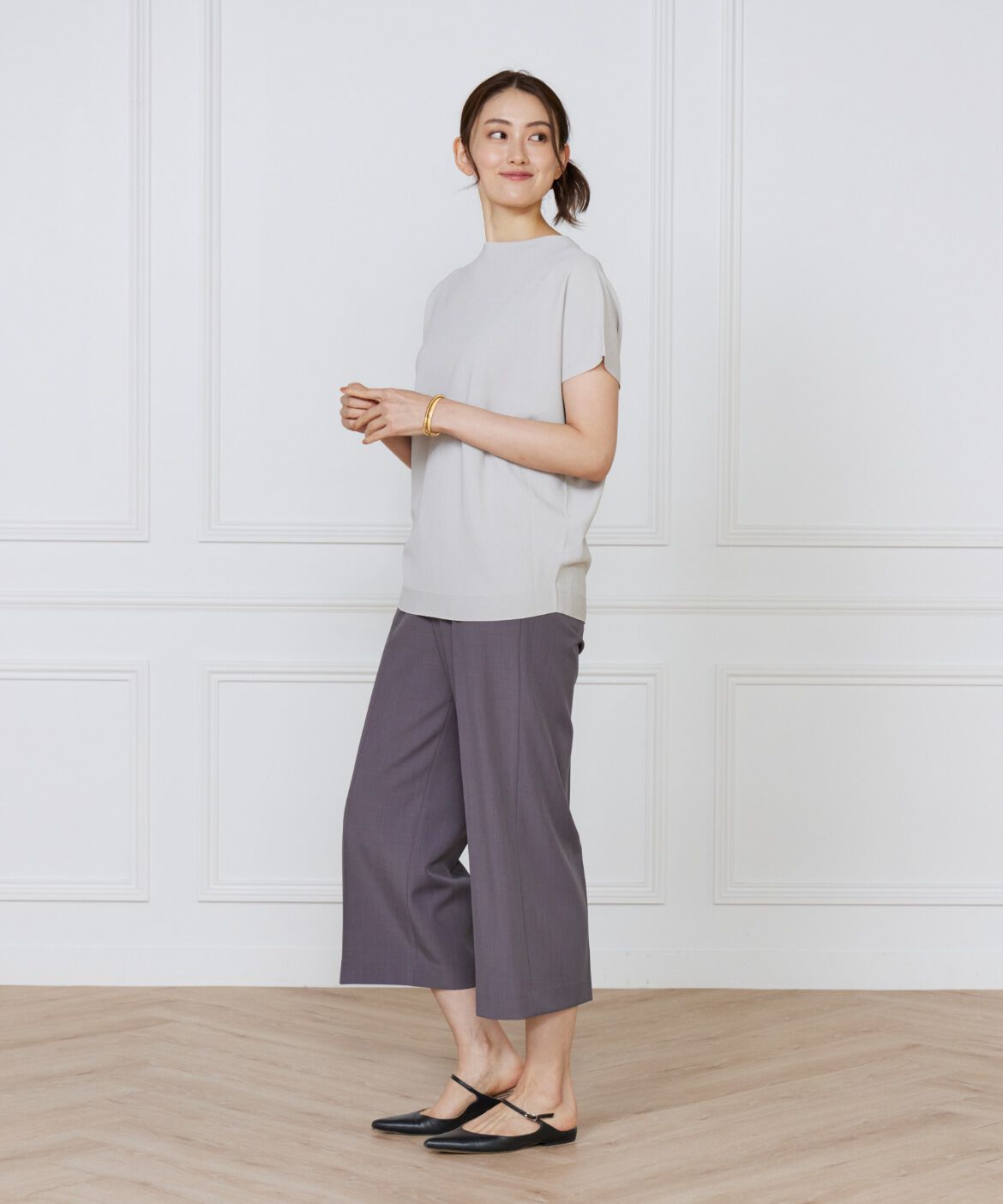 7-IDconcept.「ホールガーメントフレンチスリーブプルオーバー」|ニット・セーター|