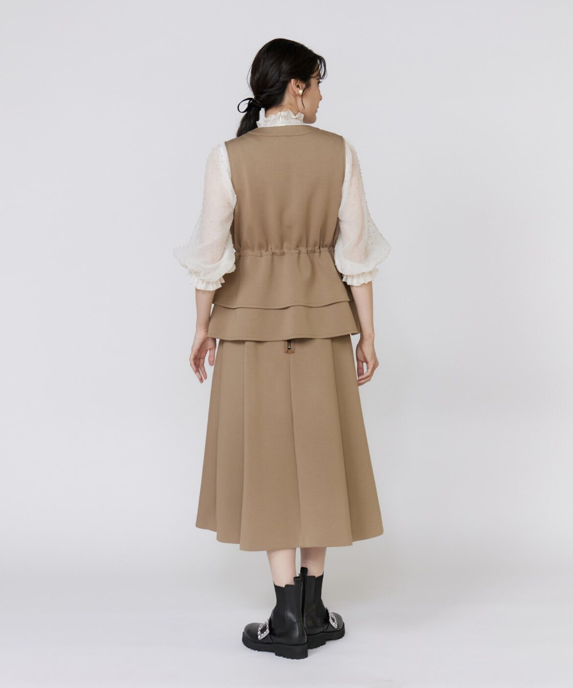 Maglie le cassetto「《美人百花9月号掲載》《ﾌﾗﾝﾄﾞﾙ45周年限定ｺﾚｸｼｮﾝ》ﾍﾟﾌﾟ 」|ダウンベスト・ベスト|