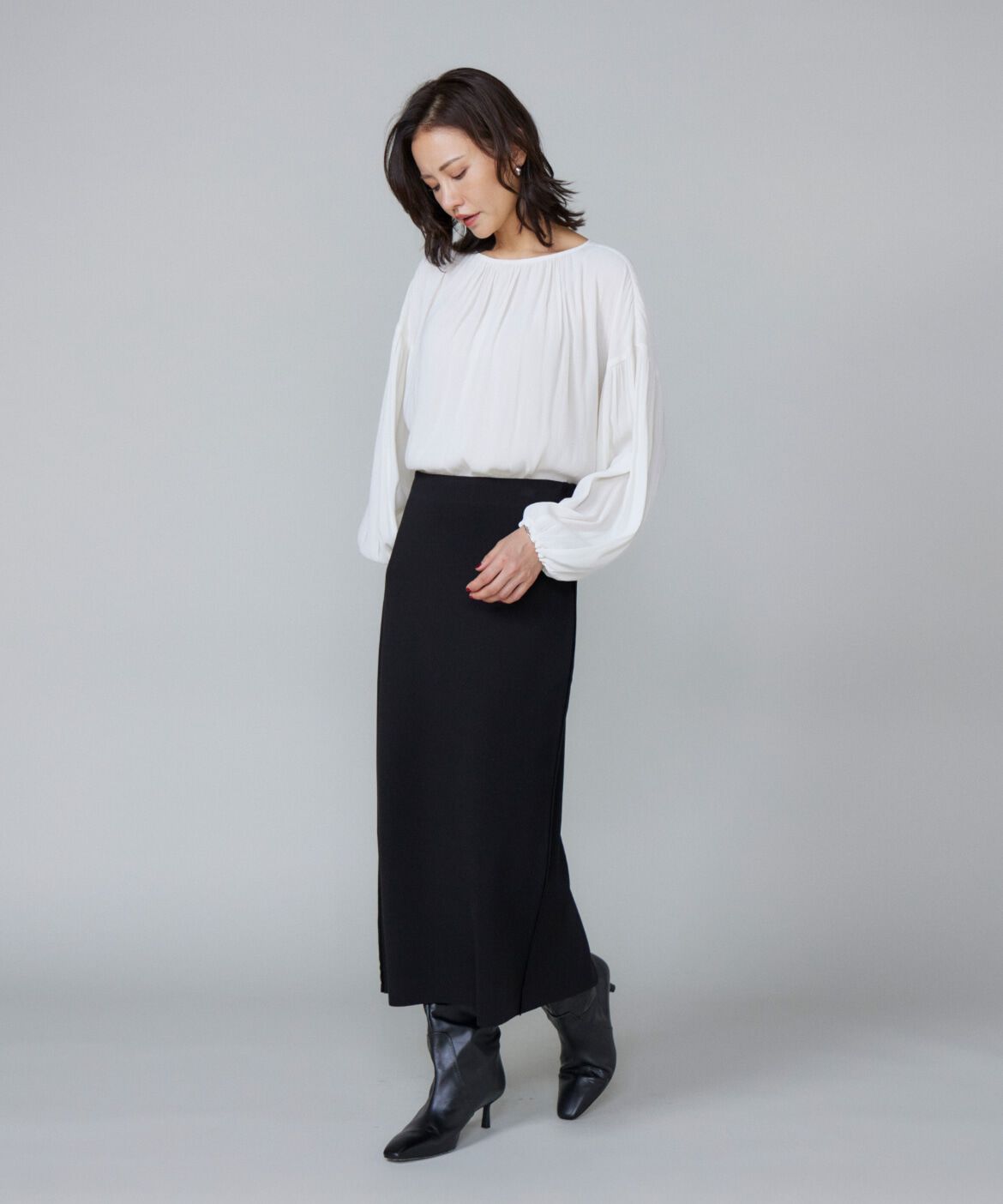 Le Souk「《大きいサイズ》ギャザーブラウス」|シャツ・ブラウス|