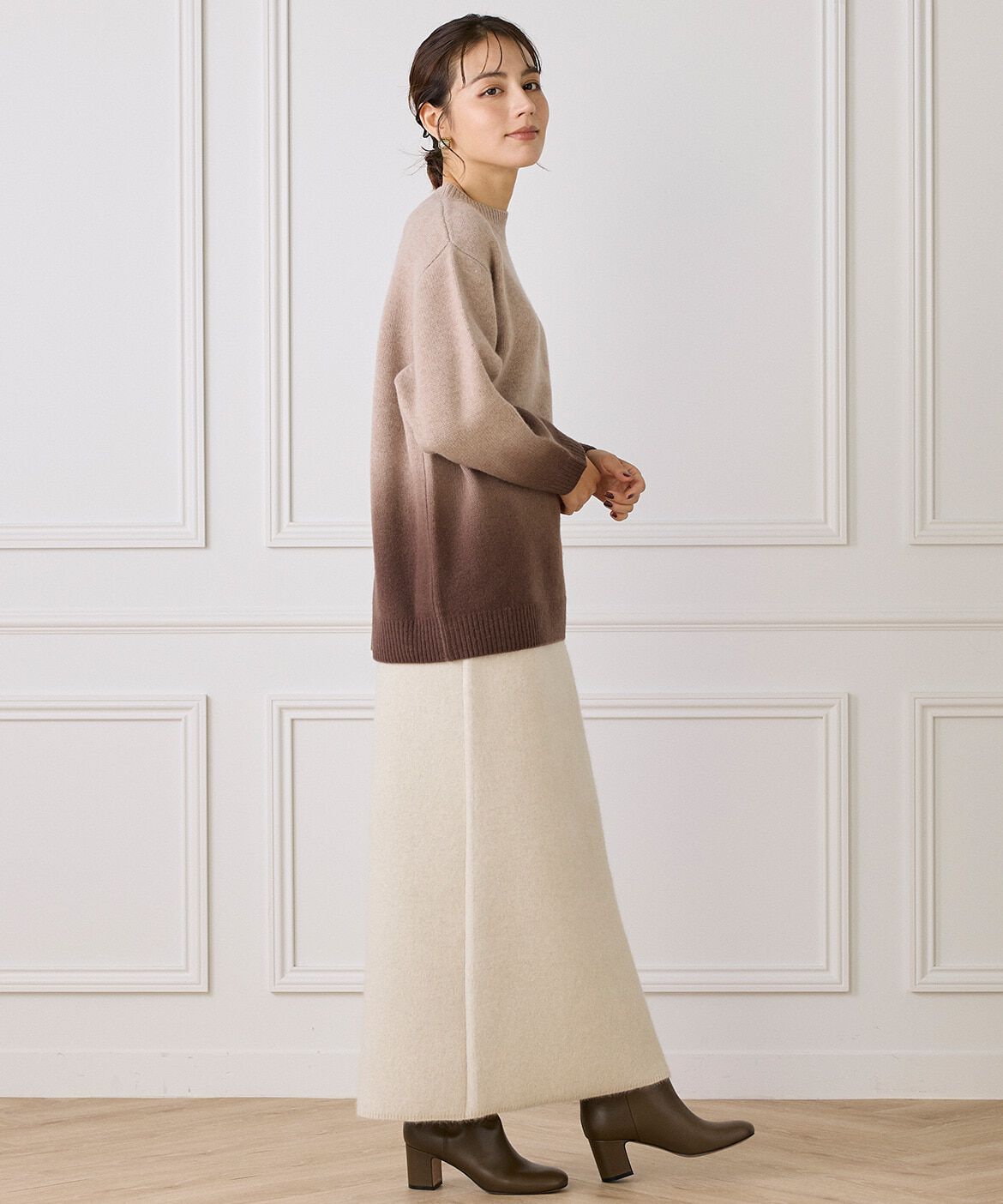 INED「グラデーションニットプルオーバー《YVON》」|ニット・セーター|