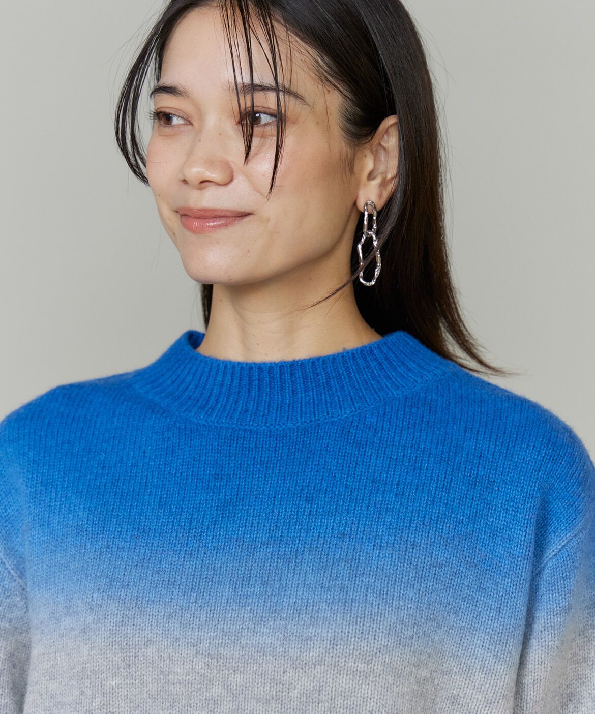 INED「グラデーションニットプルオーバー《YVON》」|ニット・セーター|