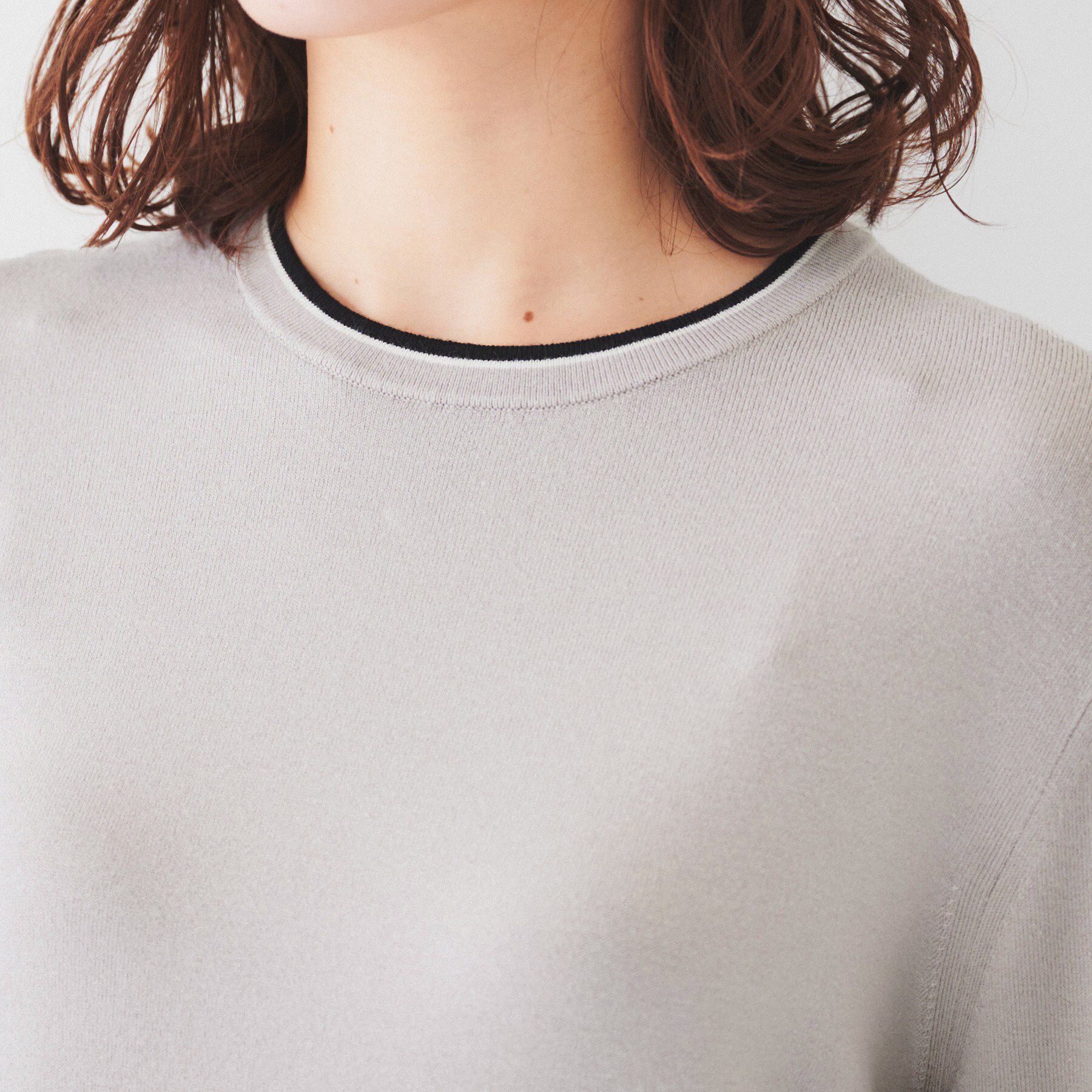 UNTITLED「【アンサンブル可能/6色展開】スパンレーヨン プルオーバーニット」|ニット・セーター|