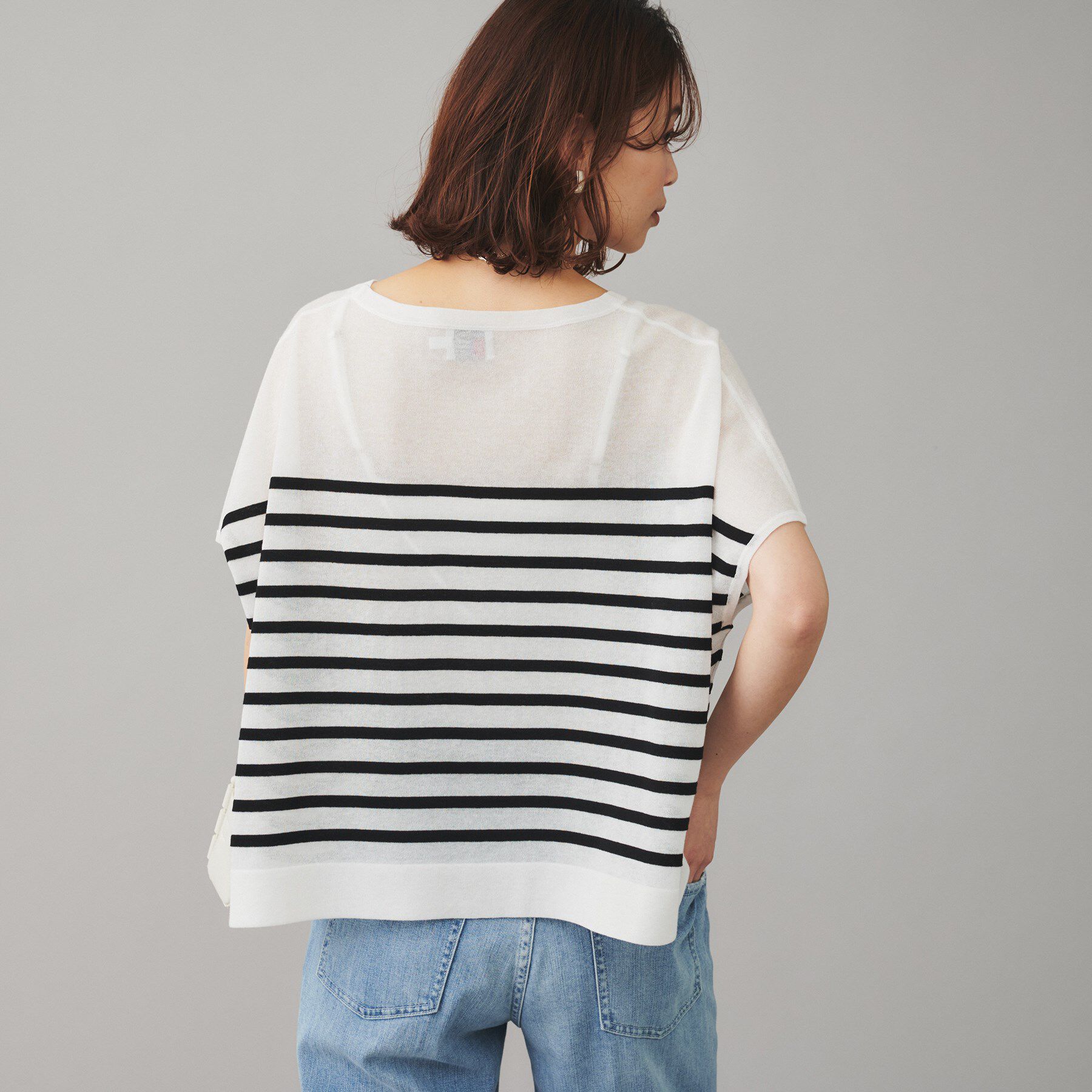 UNTITLED「【TRADITIONAL WEATHERWEAR】LYNE KNIT SHEERプルオーバー」|Tシャツ・カットソー|