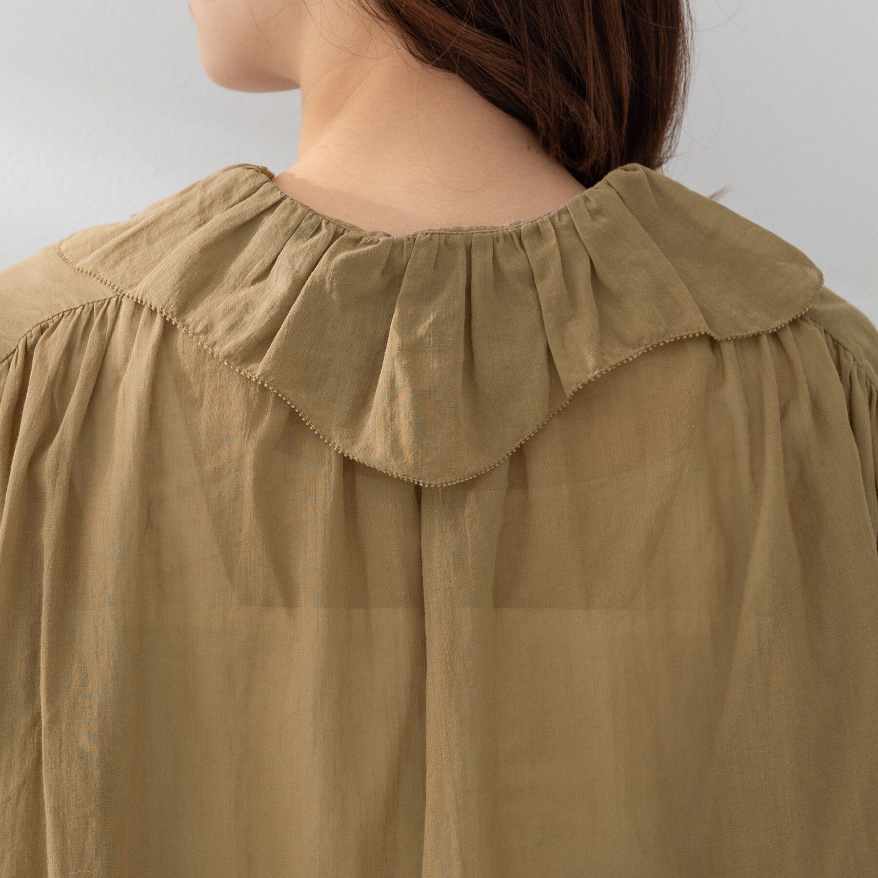 UNTITLED「【Liyoca】コットンシフォンフリルブラウス」|シャツ・ブラウス|