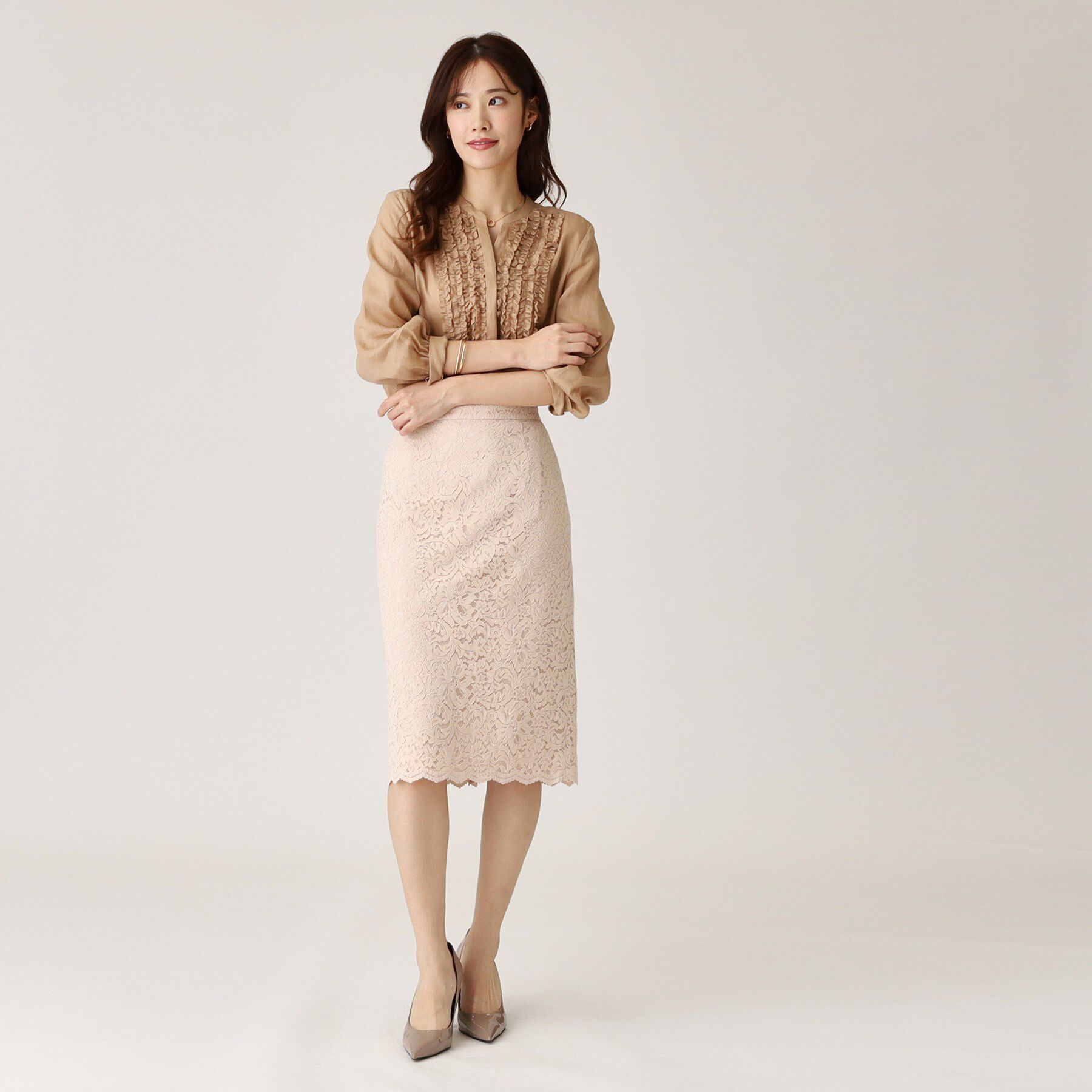 COUP DE CHANCE「【ラミー100％／洗える】夏におすすめ！華やかフリルデザインブラウス」|シャツ・ブラウス|