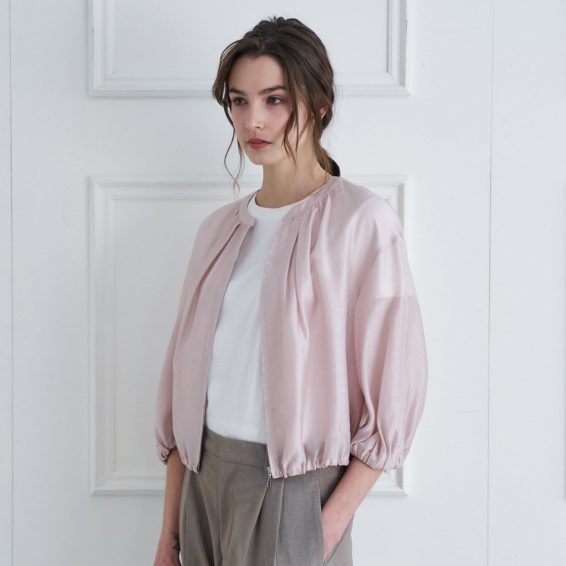 DRESSTERIOR「ウォッシャブルシアードロストブルゾン」|ブルゾン・スタジャン|