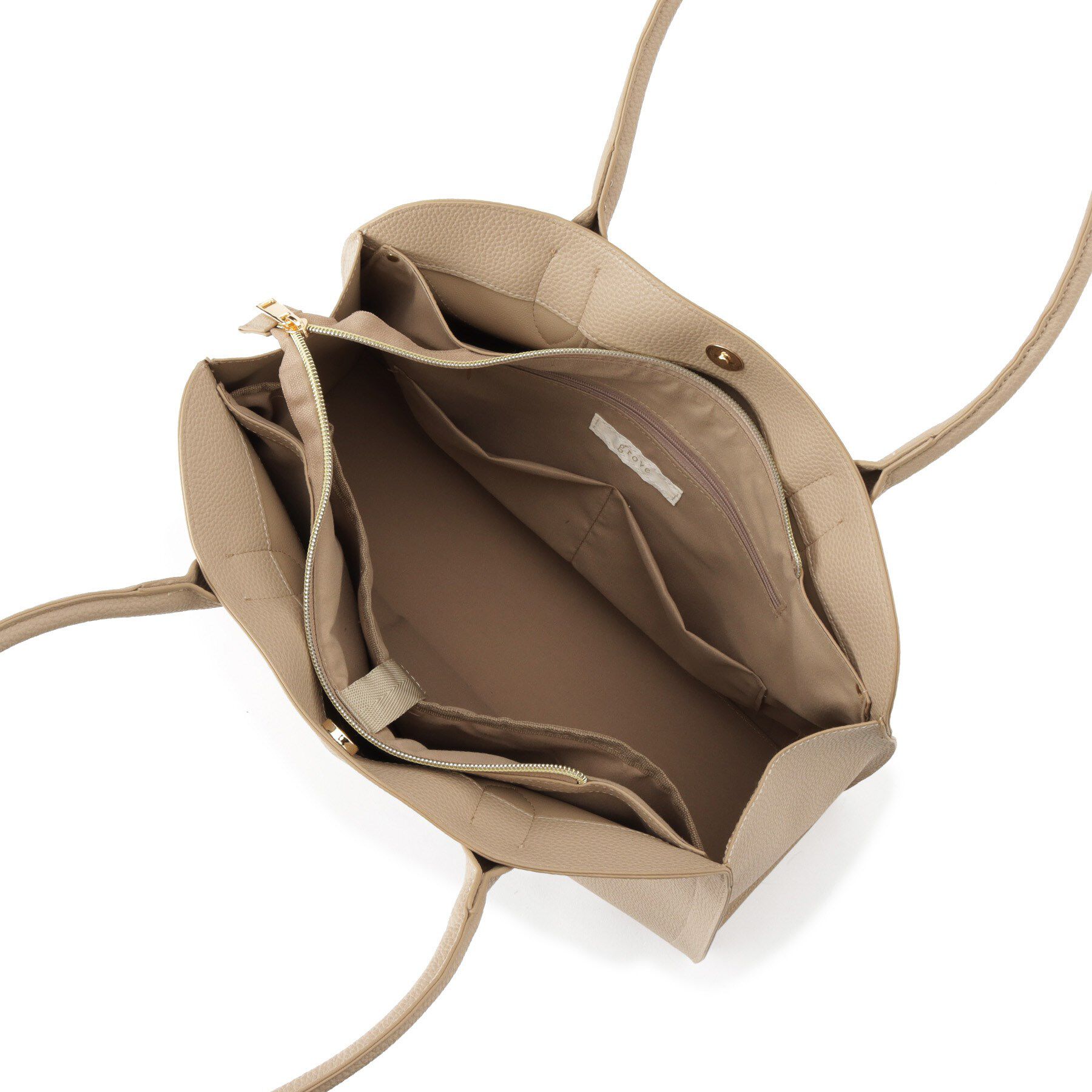 grove「【A4】【トレンドのボストン型】ラウンド機能トート」|トートバッグ|