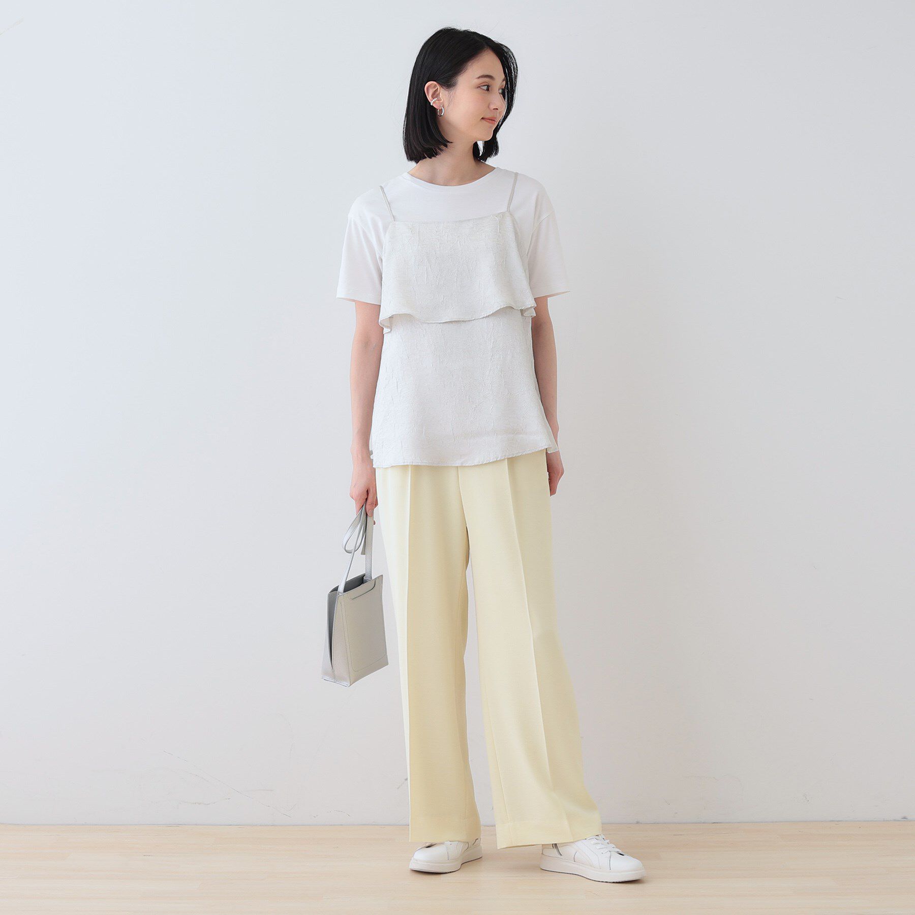 INDIVI「【2点セット／洗える】カセット服 キャミ＆ブラウス セットトップス」|その他|