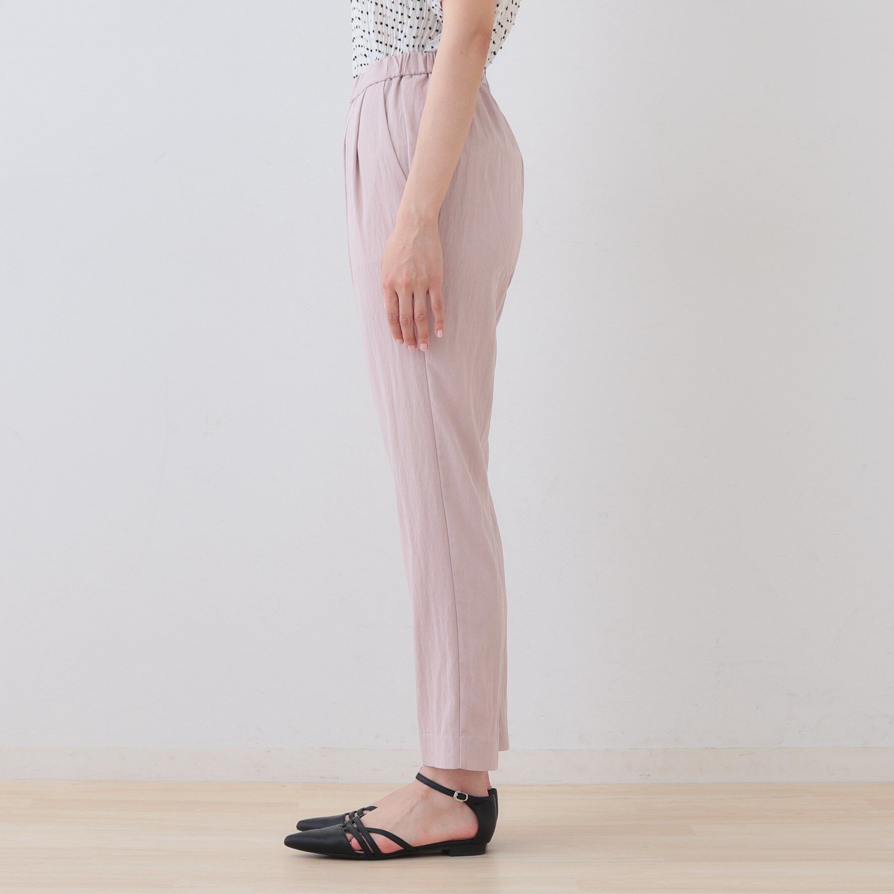 INDIVI「【シワになりにくい】コットンライクテーパードパンツ」|その他|