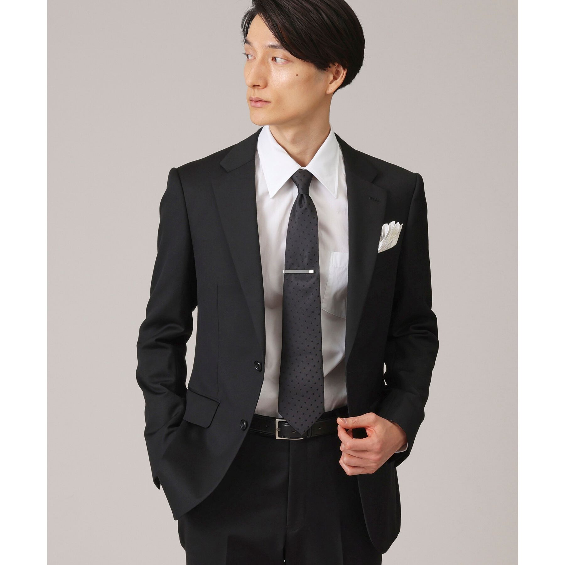 TAKEO KIKUCHI「【ブライダル/フォーマル対応】ネクタイ＆チーフ＆タイバー  BOXセット」|ネクタイ・蝶ネクタイ|