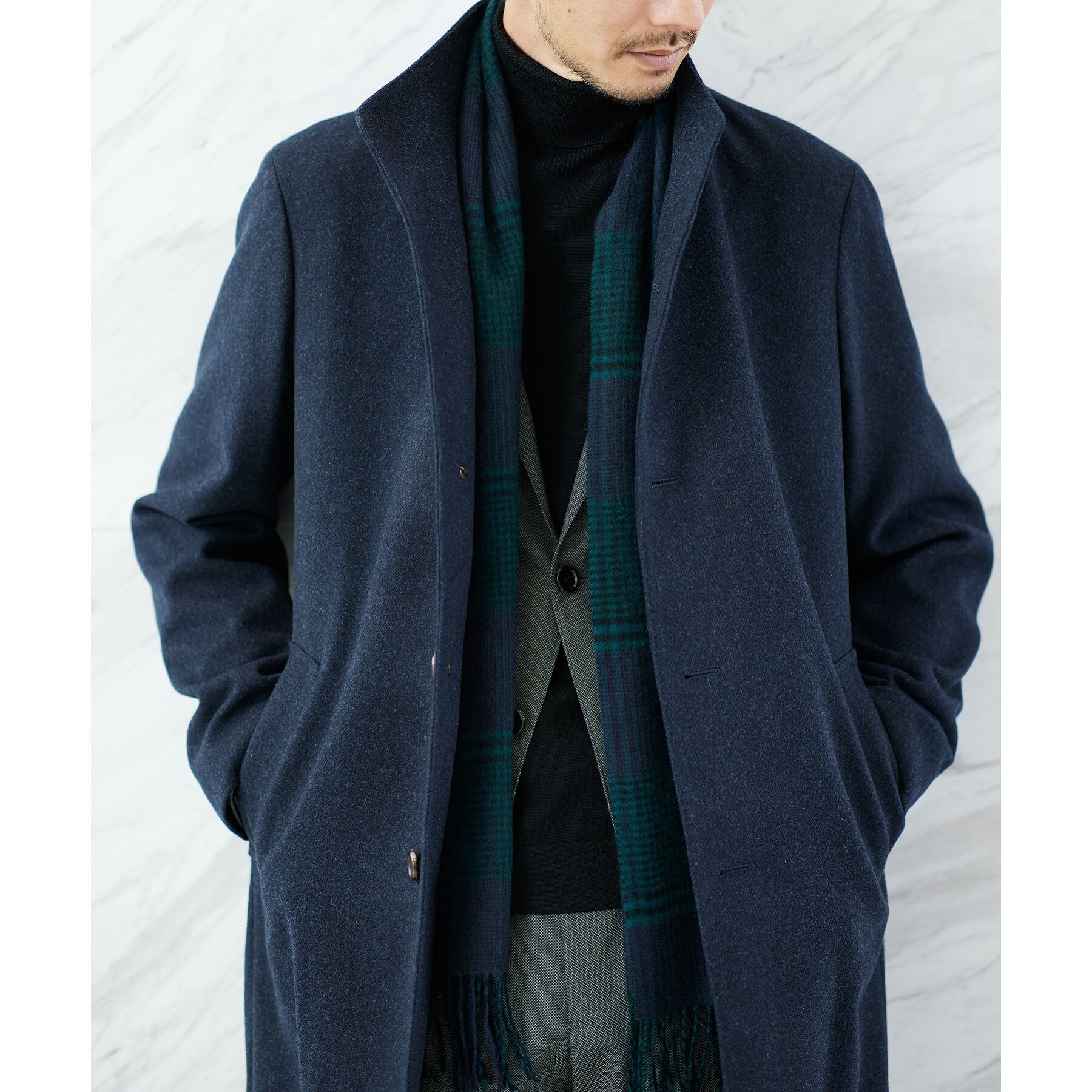 TAKEO KIKUCHI「【ウールカシミヤブレンド】ビーバー調 スタンドカラー コート」|その他|