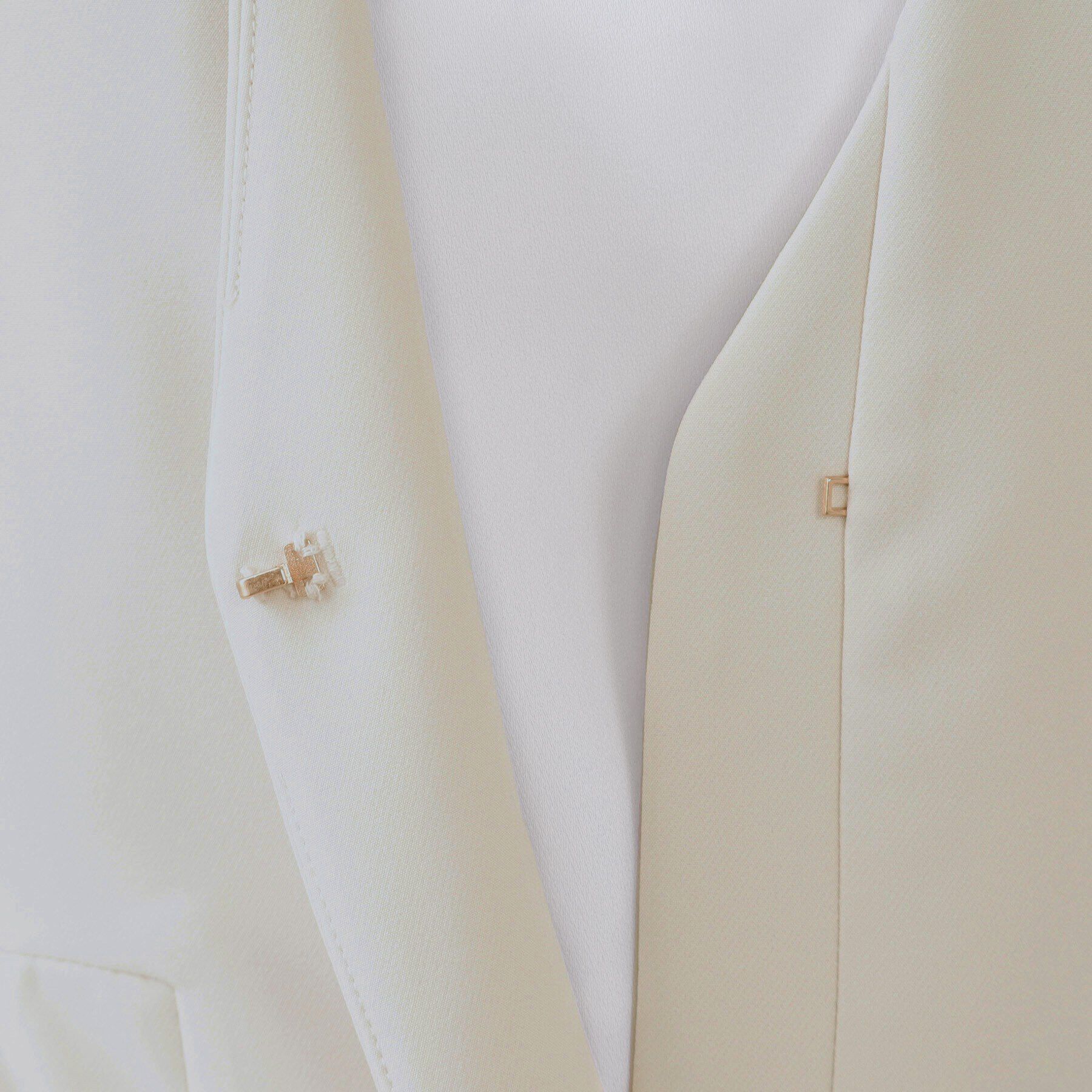 OPAQUE.CLIP「《通勤・セレモニー対応/セットアップ対応》ペプラムジレ【洗濯機洗い可】」|ベスト・ジレ|