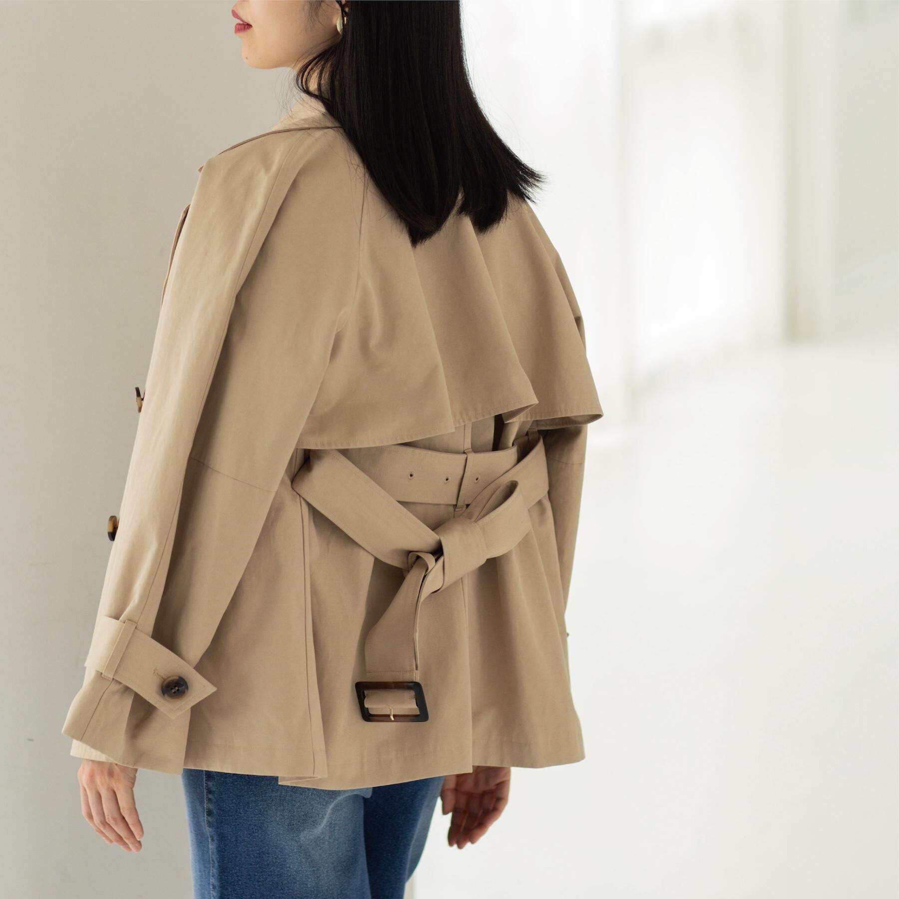 OPAQUE.CLIP「ミドルトレンチコート【洗濯機OK】」|トレンチコート|