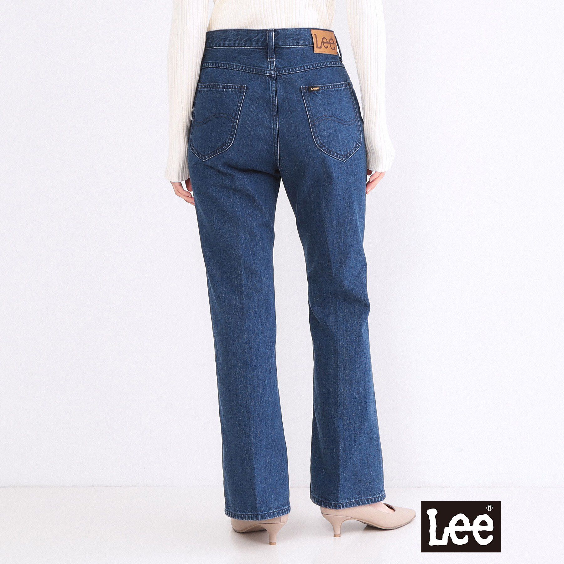 OPAQUE.CLIP「【Lee別注】フレアデニムパンツ【洗濯機OK】」|デニム|