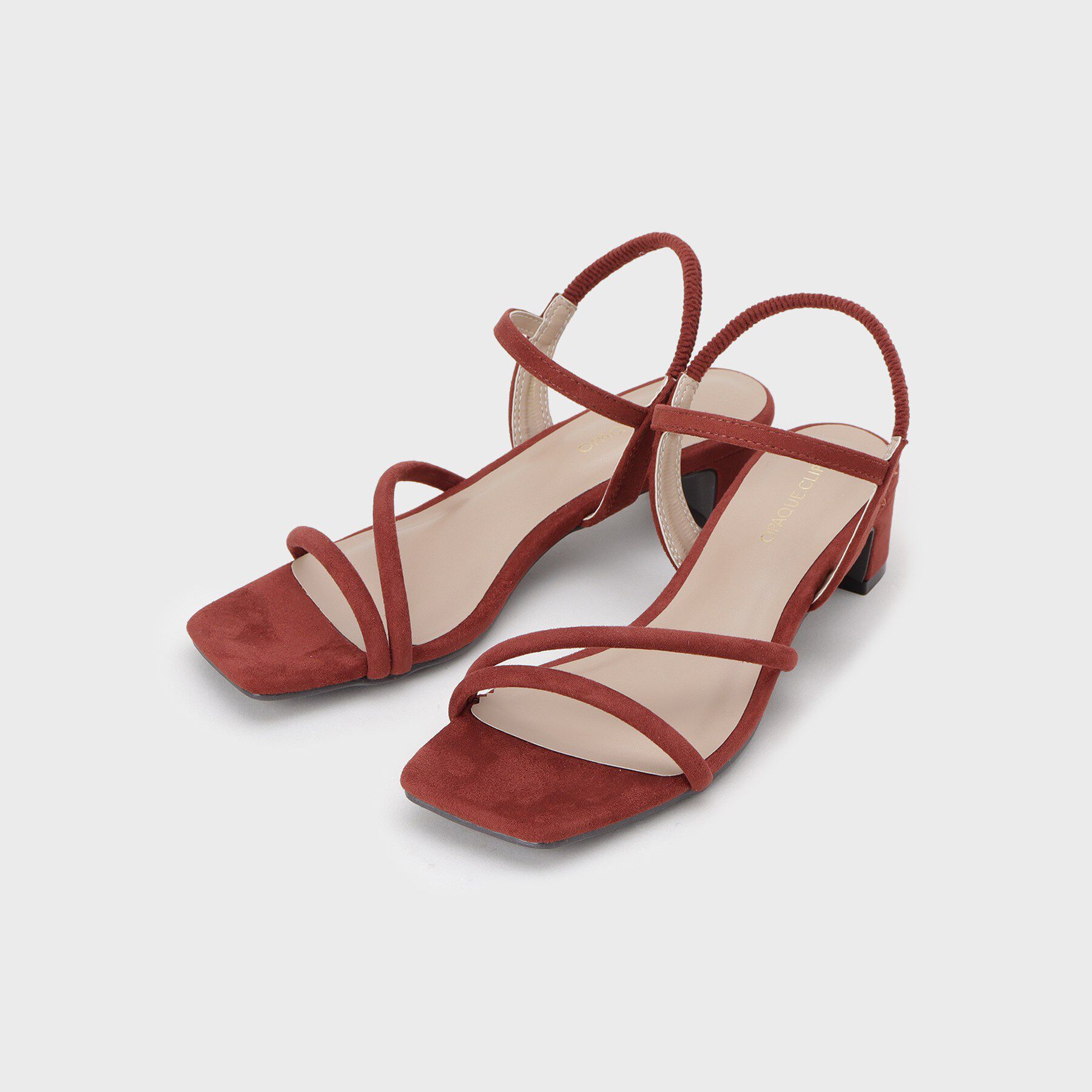 OPAQUE.CLIP「ワンタッチクロスデザインサンダル」|サンダル|ボルドー(764)
