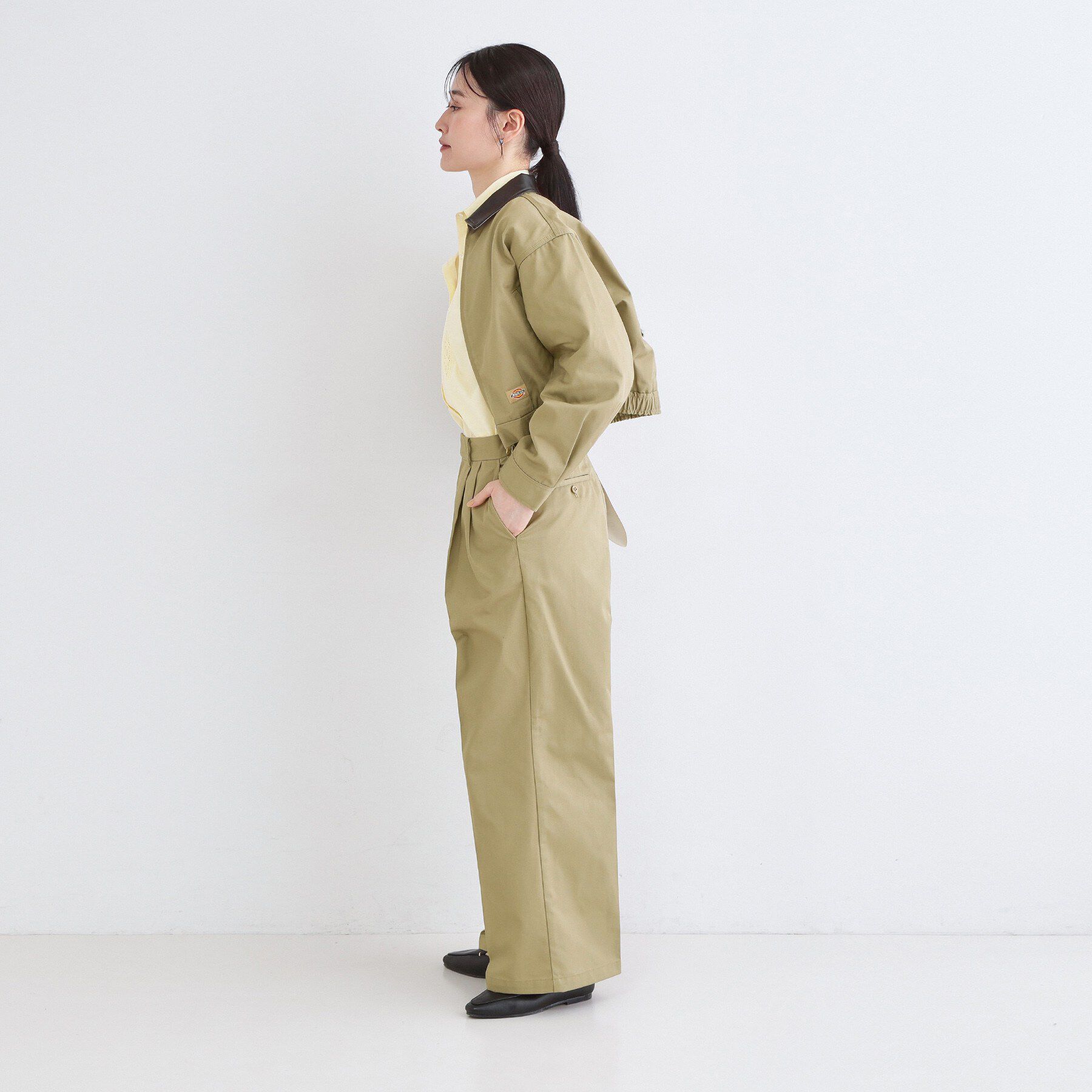 OPAQUE.CLIP「【Dickies(R)&times;OPAQUE.CLIP】ステンカラーブルゾン」|ブルゾン・スタジャン|