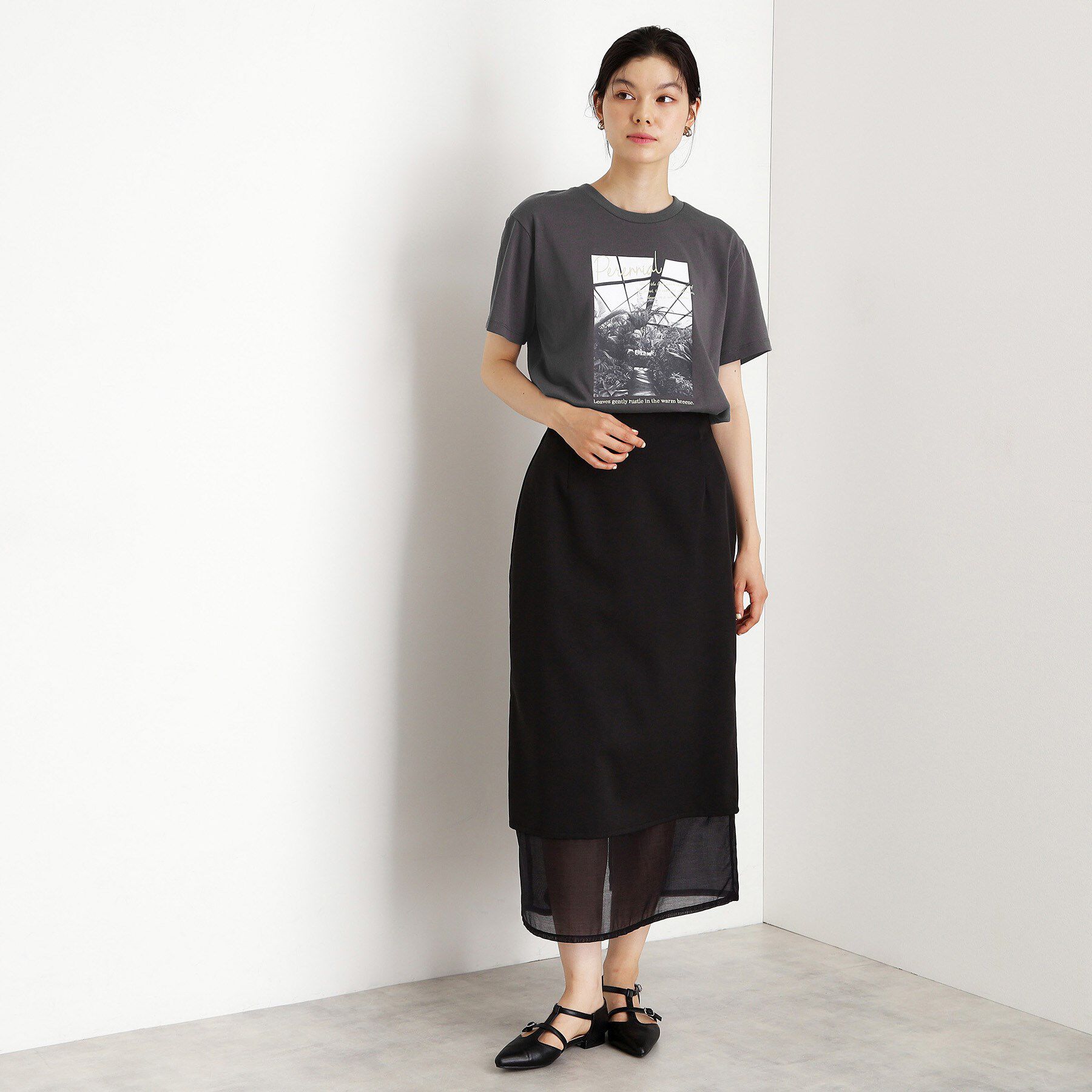 THE SHOP TK「カレッジ＆フォトプリントTシャツ【洗濯機OK】」|Tシャツ・カットソー|