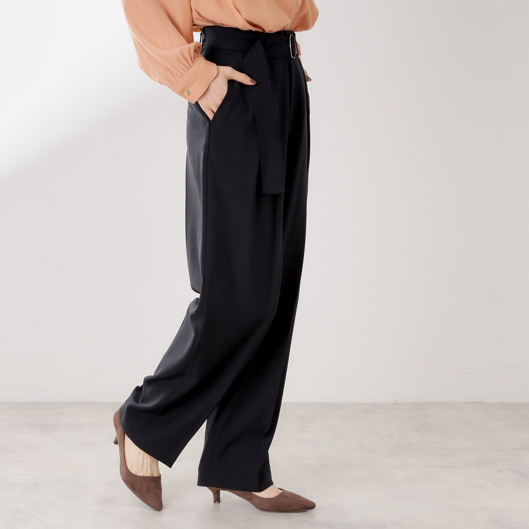 THE SHOP TK「ベルト付バレルパンツ【セットアップ可】/CAVIANシリーズ」|その他|