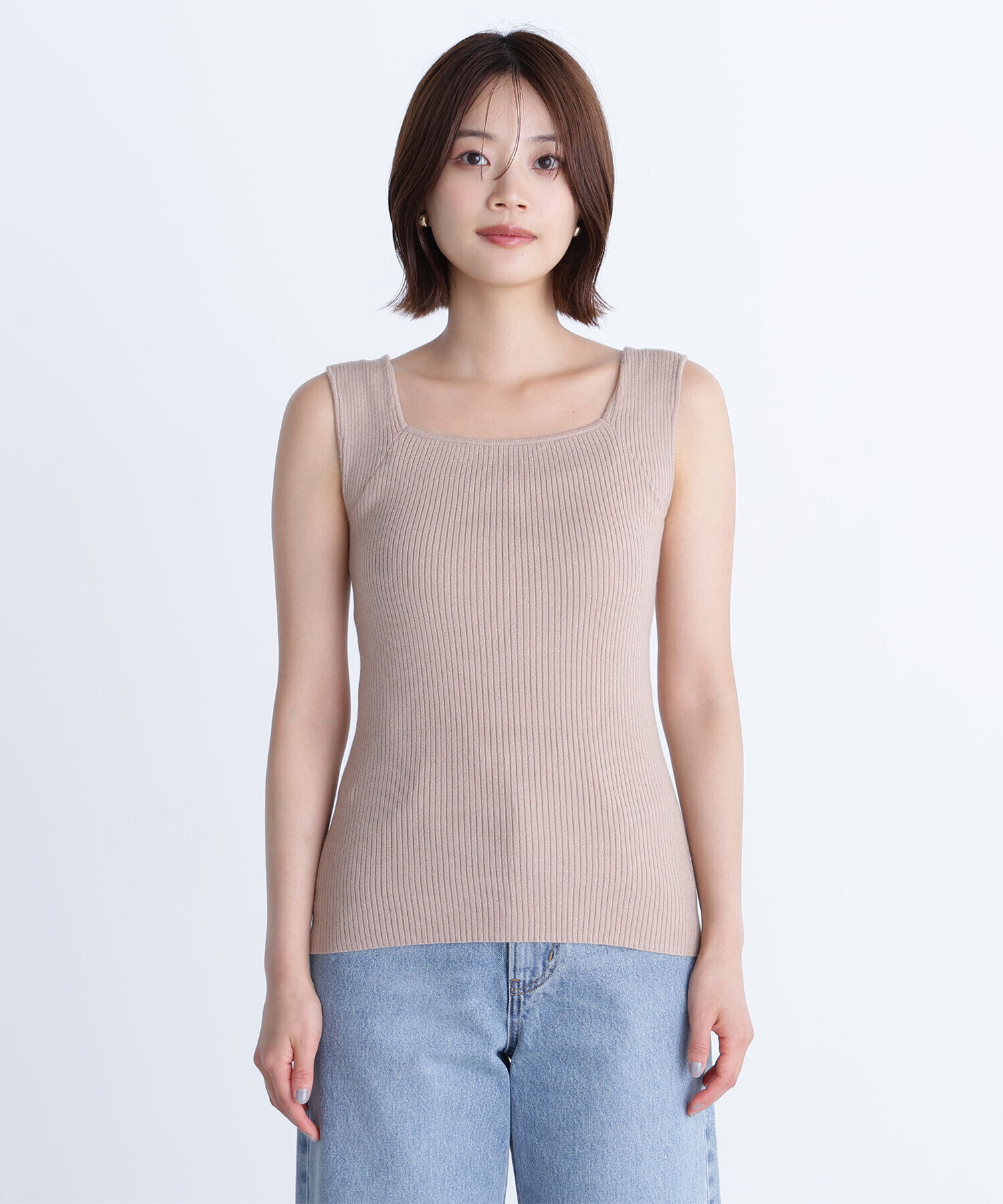  「ハーフスリーブシャギーアンサンブル」|ニット・セーター|